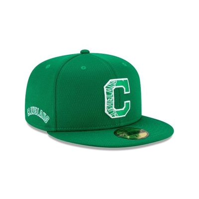 Cleveland Indians Gorra | New Era MLB St Patricks Day 59fifty Fitted Cap Mexico - Verdes